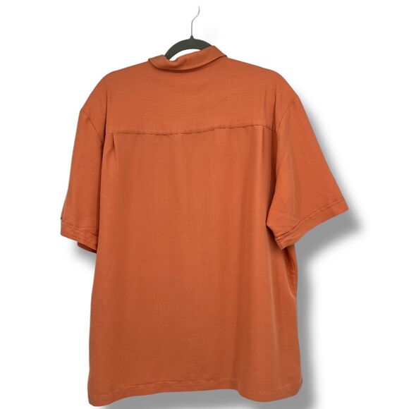 Cubavera Men's Linen Blend S/S Double Panel Button Down Shirt XL - Picture 2 of 10